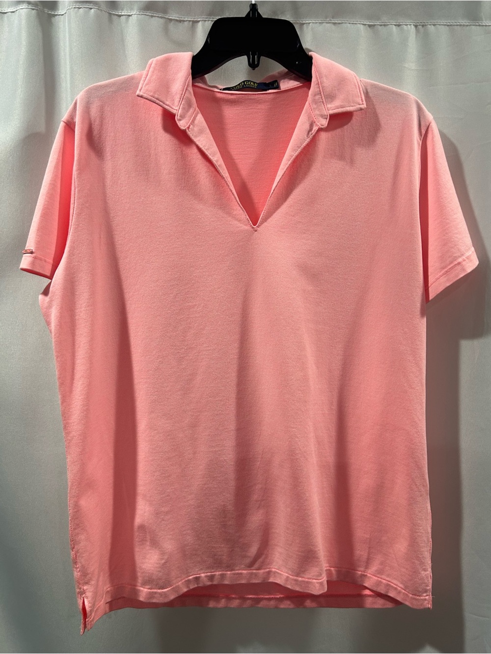 LN Polo Golf Ralph Lauren Pink Pima Cotton Collared Shirt